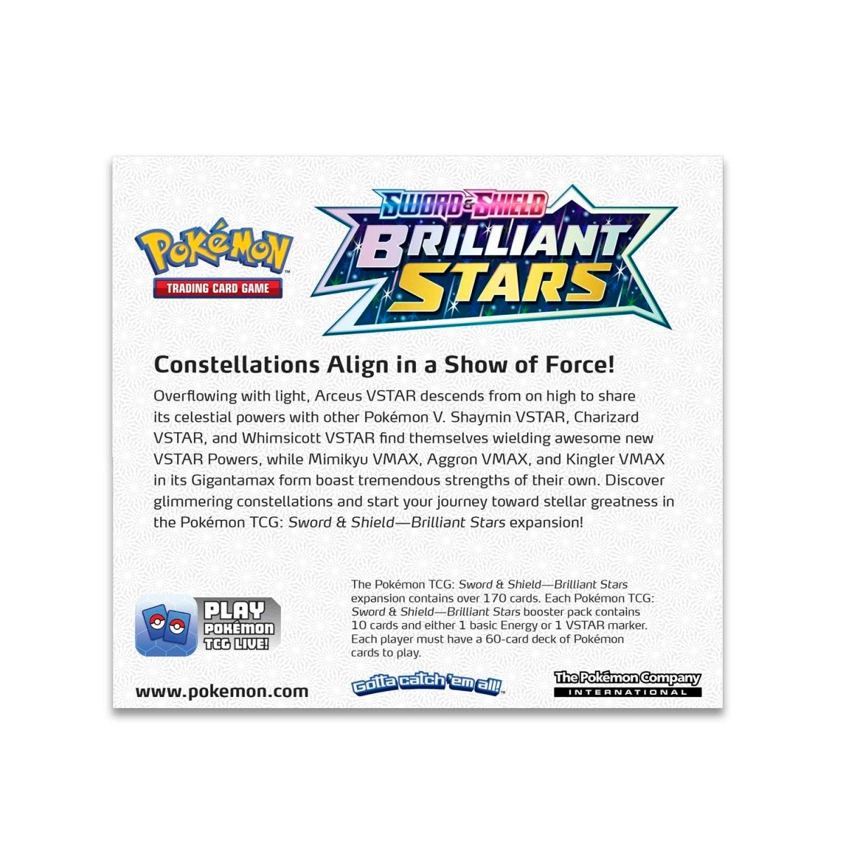 Sword & Shield-Brilliant Stars Booster Display Box (36 Packs)