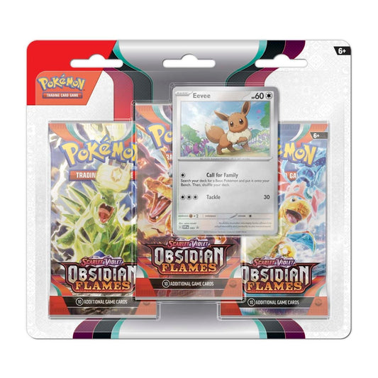 Scarlet & Violet-Obsidian Flames 3 Booster Packs & Eevee Promo Card