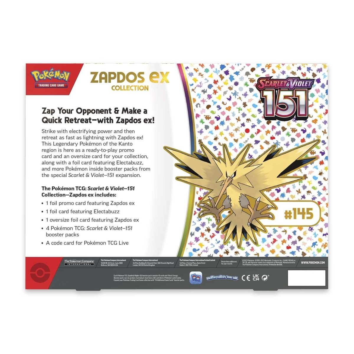 Scarlet & Violet-151 Collection (Zapdos ex)