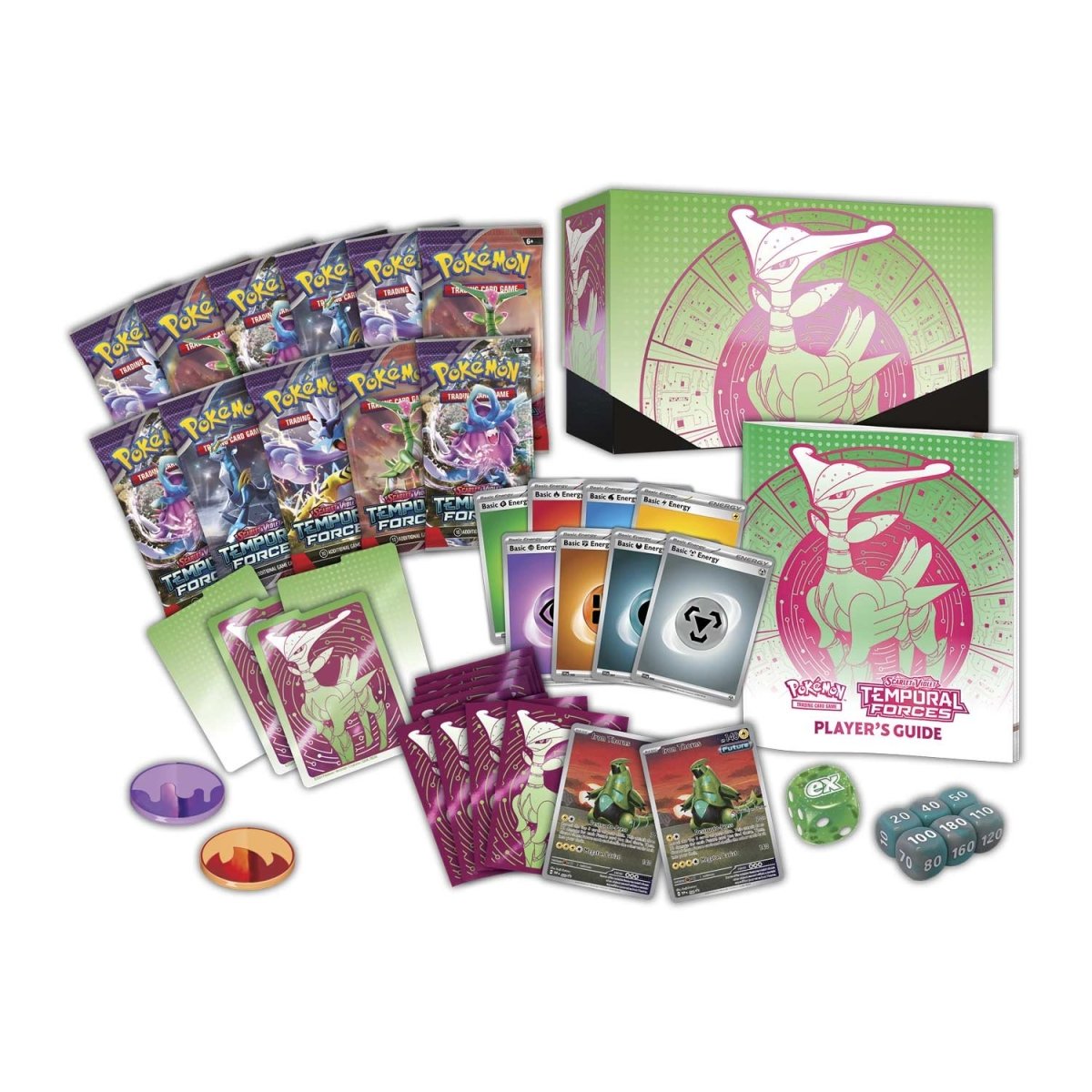 Scarlet & Violet-Temporal Forces Elite Trainer Box (Iron Leaves)