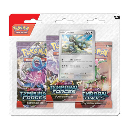 Scarlet & Violet-Temporal Forces 3 Booster Packs & Cyclizar Promo Card