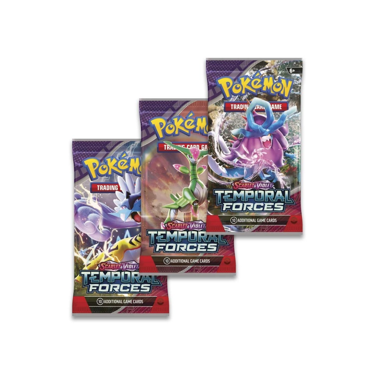 Scarlet & Violet-Temporal Forces 3 Booster Packs & Cyclizar Promo Card