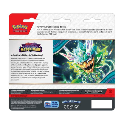 Scarlet &amp; Violet – Twilight Masquerade 3 Booster Packs &amp; Snorlax-Promokarte