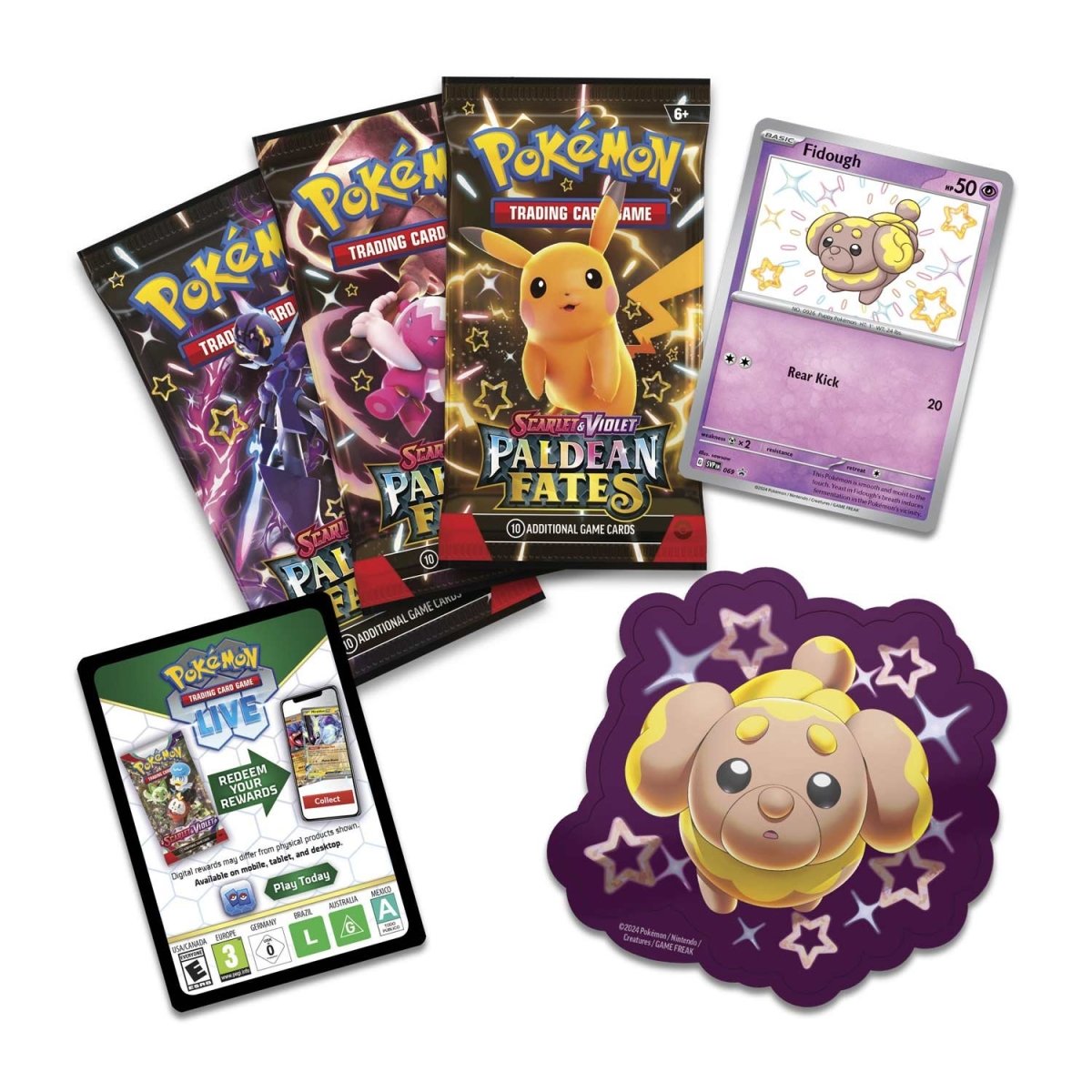 Scarlet & Violet-Paldean Fates Tech Sticker Collection (Shiny Fidough)