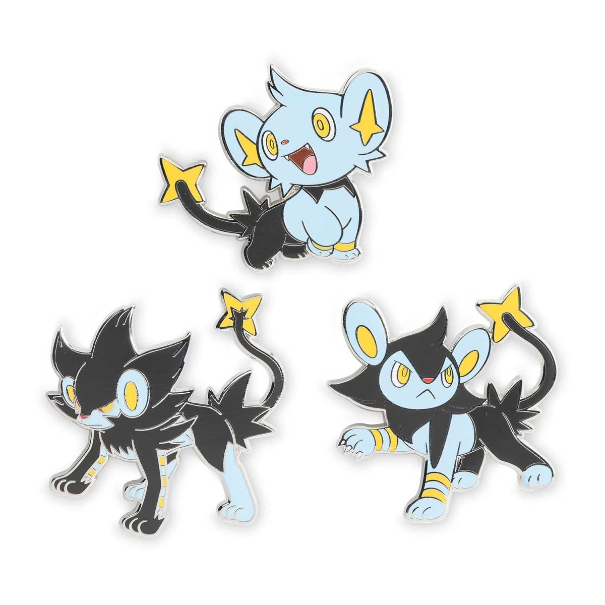 Shinx-, Luxio- und Luxray-Pokémon-Pins (3er-Pack)